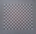 theedoek/pompdoek - grijs/taupe geblokt - 65 x 65 cm (grijs-wit)