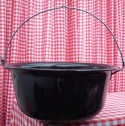 beschadigde - kookpot - zwart & spikkeltjes - 15 liter