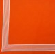 Oranje zakdoek - wit gestreepte rand - 58 x 58 cm