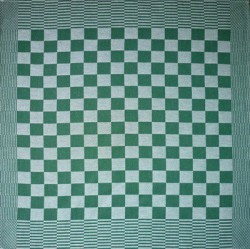 theedoek/pompdoek - groen geblokt - 65 x 65 cm
