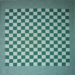 theedoek/pompdoek - groen geblokt - 65 x 65 cm