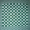 theedoek/pompdoek - groen geblokt - 65 x 65 cm