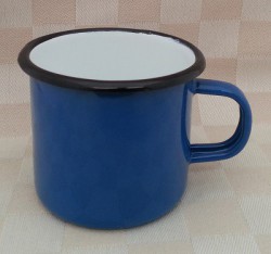 drinkmok - blauw - 8 cm