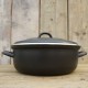 braadpan - mat zwart -20 cm