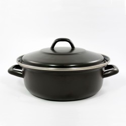 braadpan - NOSTALGIE - mat zwart - 24 cm