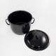 kookpan - zwart & witte spikkeltjes - 7 liter