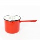maatbeker/steelpan - rood & spikkeltjes - 1 liter