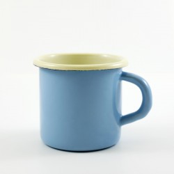 drinkmok - AMSTERDAM - lichtblauw & creme - 8 cm 
