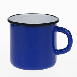 beker - blauw - 8 cm