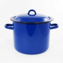 beschadigde - kookpan - blauw - 8 liter