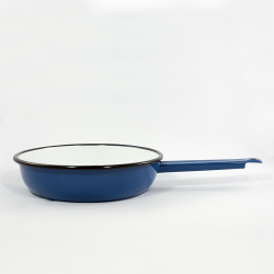 koekenpan - blauw & spikkeltjes - 22 cm