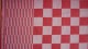 dambont / pompdoekstof - rood - per meter