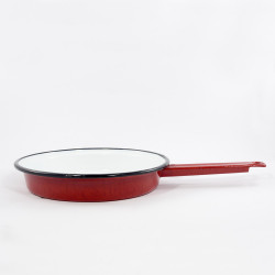 koekenpan - rood & spikkels - 24 cm