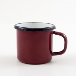 emaille-espresso-kopje-donkerrood-rood-kinder-beker-emaille-6-cm