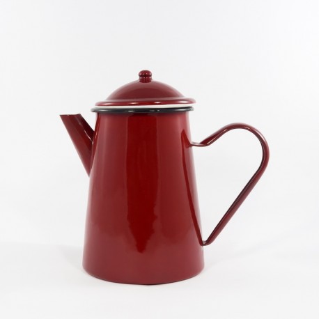 koffiekan - donkerrood - 1,5 liter