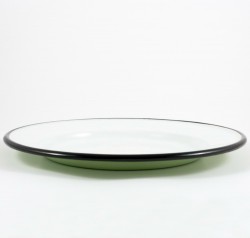 beschadigd - (diner) bord -mintgroen - 24 cm