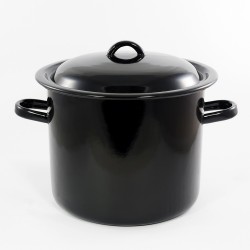 beschadigde - kookpan - zwart - 6 liter