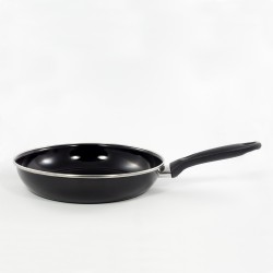 beschadigde - koekenpan - zwart - 16 cm - kunststof steel