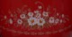 steelpan - rood & bloemen -1250 ml - wit