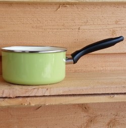 beschadigde - steelpan - ROTTERDAM - groen & crème - 1,25 liter