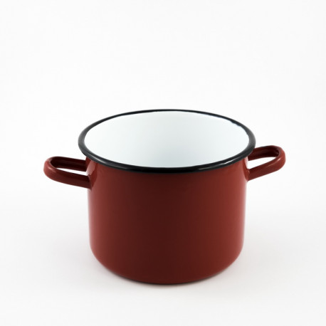 kookpan - rood zonder deksel - 2 liter - hoog model