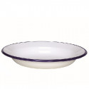 soepbord - HOLLAND - wit met donkerblauwe rand - 24 cm