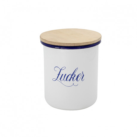 voorraadpot 'Sucker' - HOLLAND- wit met blauw -