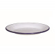 platbord - HOLLAND - wit met donkerblauwe rand - 24 cm