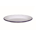 platbord - HOLLAND - wit met donkerblauwe rand - 24 cm